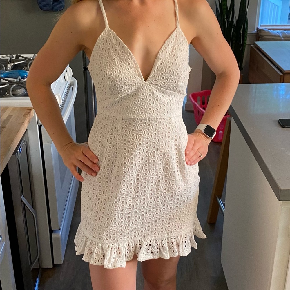 MINKPINK eyelet mini dress